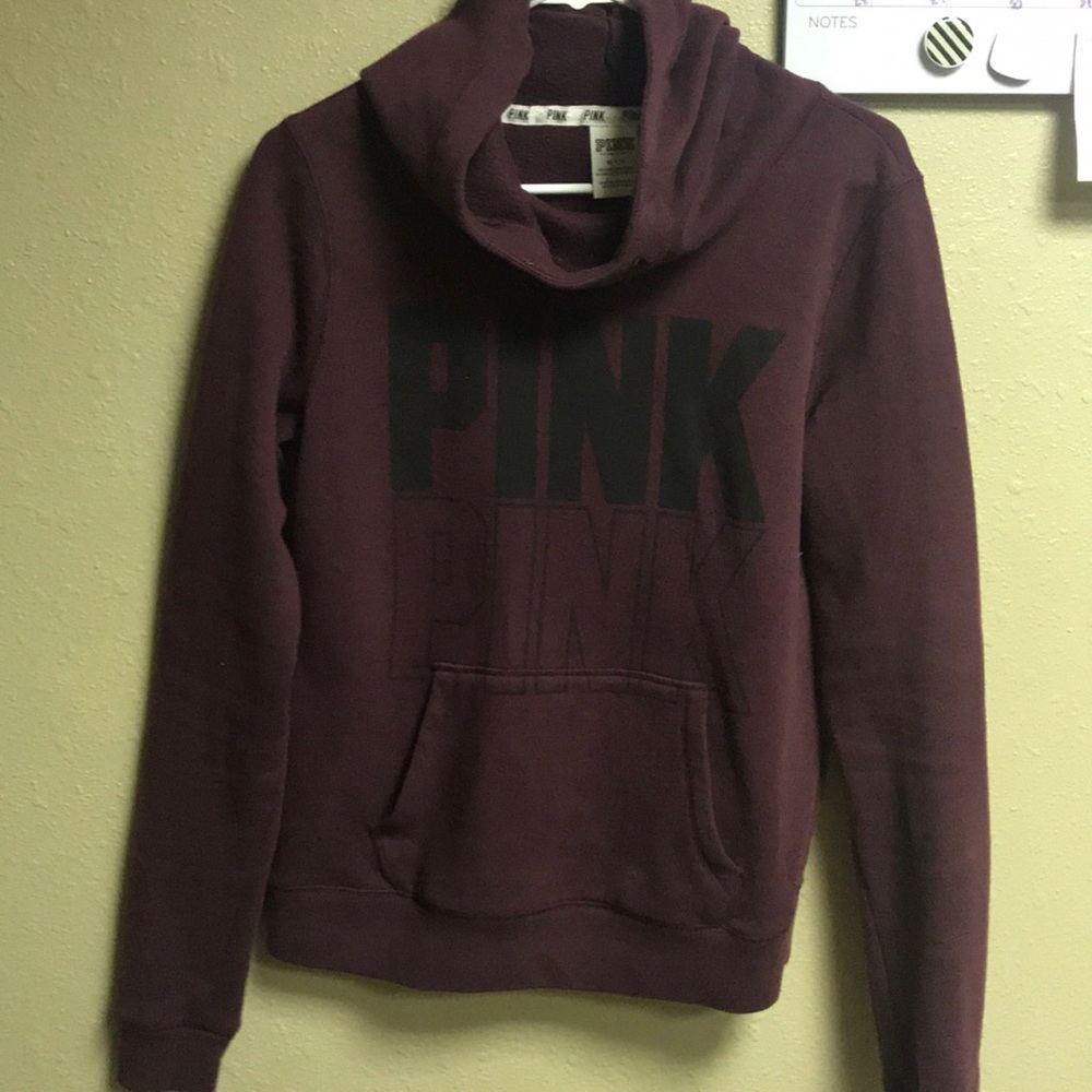 PINK maroon hoodie